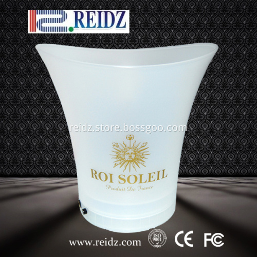champagne acrylic led custom ice bucket wholesale